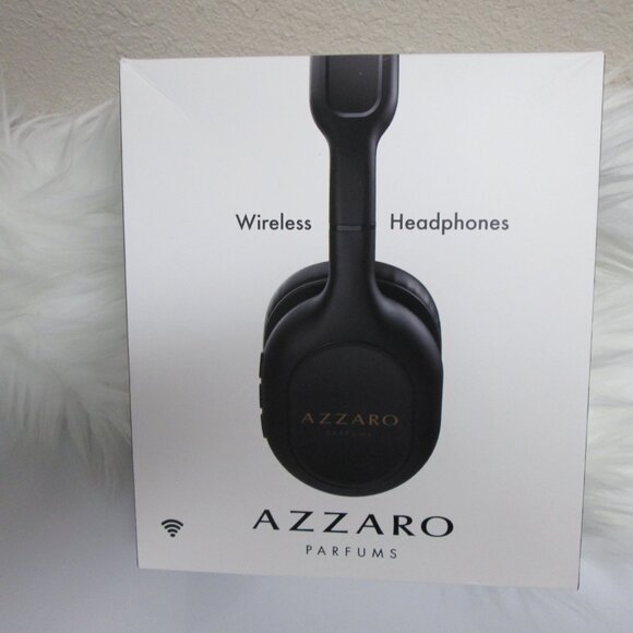 Azzaro Wireless Headphone Model No. LE331101 Black - NEW See Pics Quality! - Picture 1 of 6